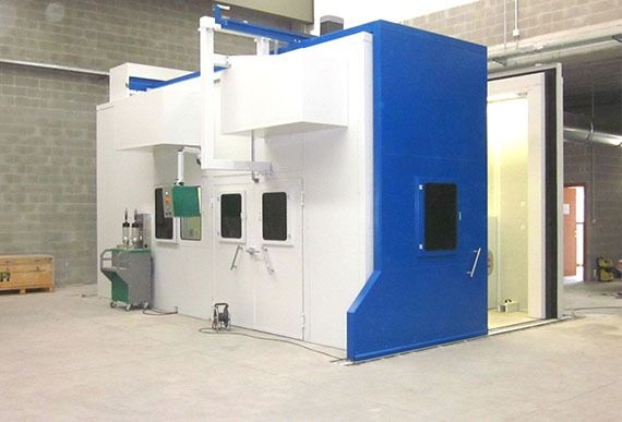 acoustical spray booth