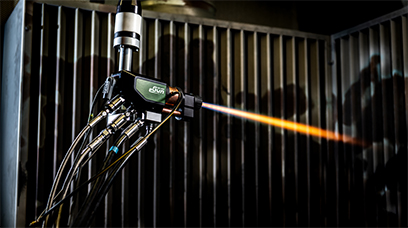 HVOF thermal spray gun ethanol-fuelled
